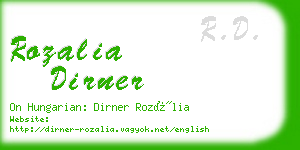 rozalia dirner business card